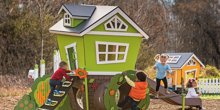 Children playing on SmartPlay Nook and Loft 